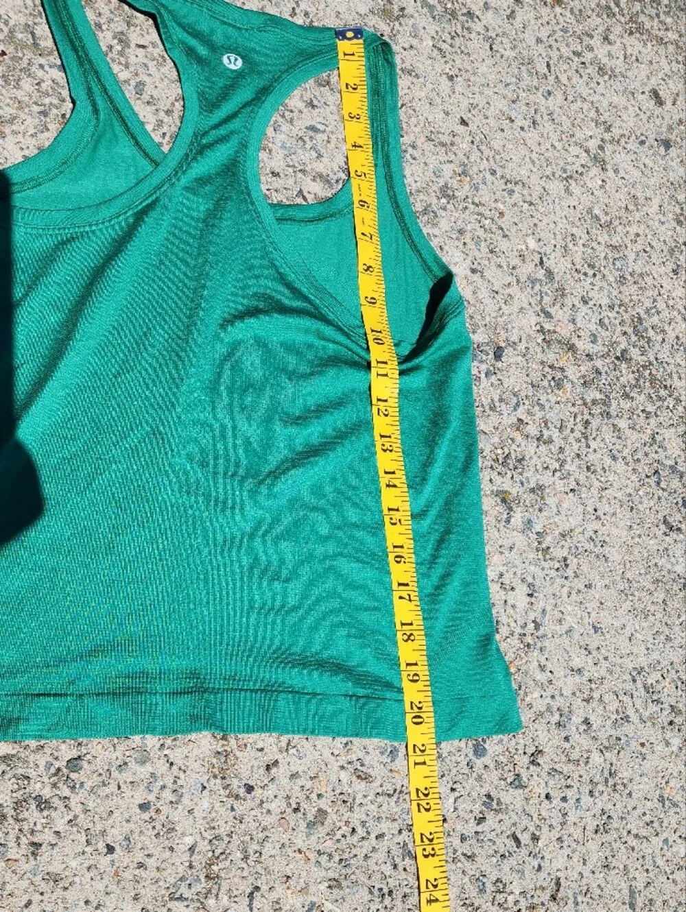 lululemon athletica Swiftly Tech Teal Green Racerback Fitness Tank Top sz 6